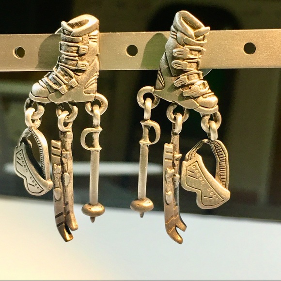 Best Gift Earrings Jewelry for Ski Lovers - Picture 2 of 4